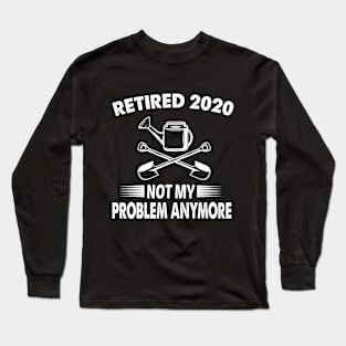 retired gardener gift Long Sleeve T-Shirt